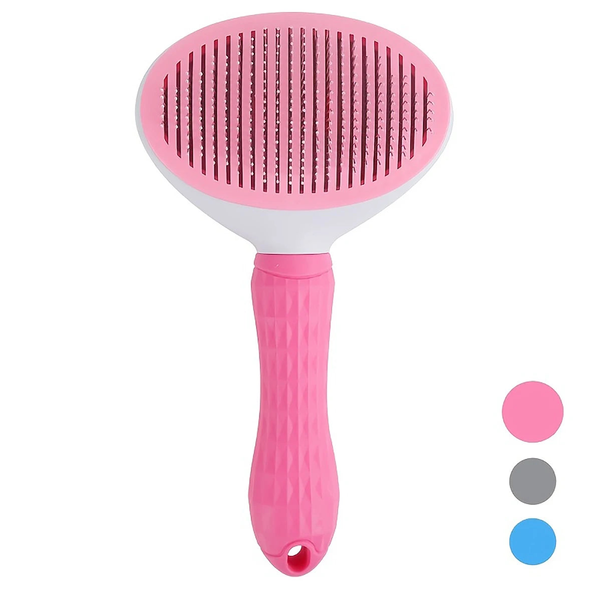 Self-Cleaning Pet Hair Remover Comb – Dog & Cat Slicker Grooming Brush