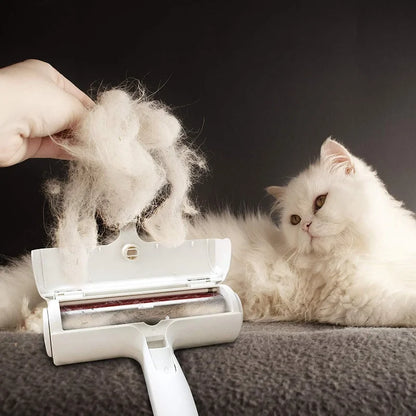 Self-Cleaning Pet Hair Remover Roller – Reusable Dog & Cat Fur Cleaner