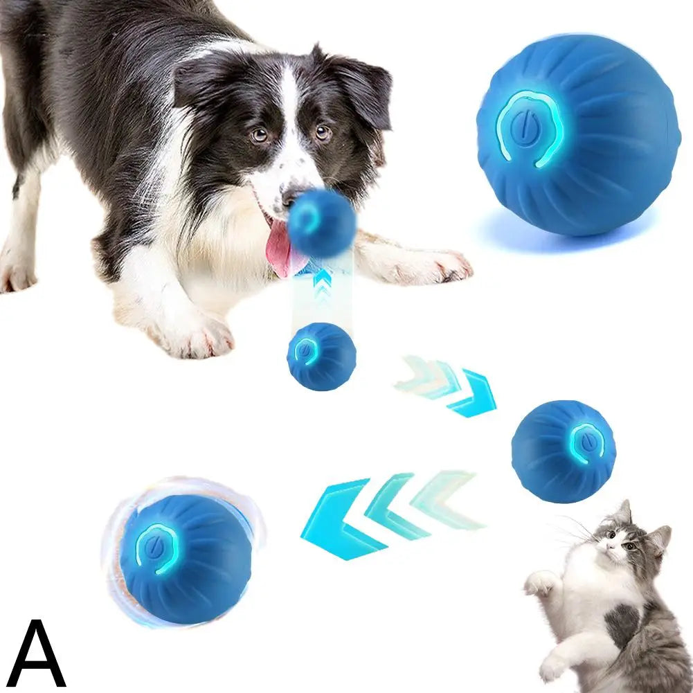 Interactive Motion-Activated Dog & Cat Toy Ball with Rope
