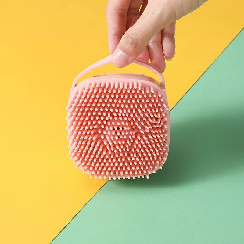 Pet Bath & Massage Brush – Soft Silicone Grooming Brush for Dogs & Cats | PetNestIndia