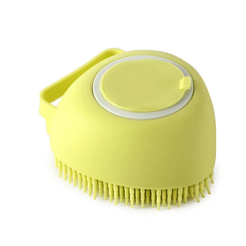 Pet Bath & Massage Brush – Soft Silicone Grooming Brush for Dogs & Cats | PetNestIndia