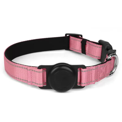 Heavy-Duty Dog Collar with AirTag Holder – Padded & Comfortable Adjustable Collar