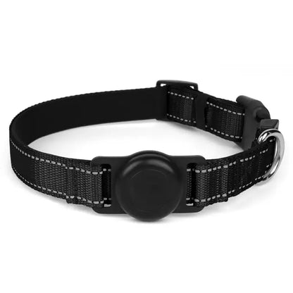 Heavy-Duty Dog Collar with AirTag Holder – Padded & Comfortable Adjustable Collar