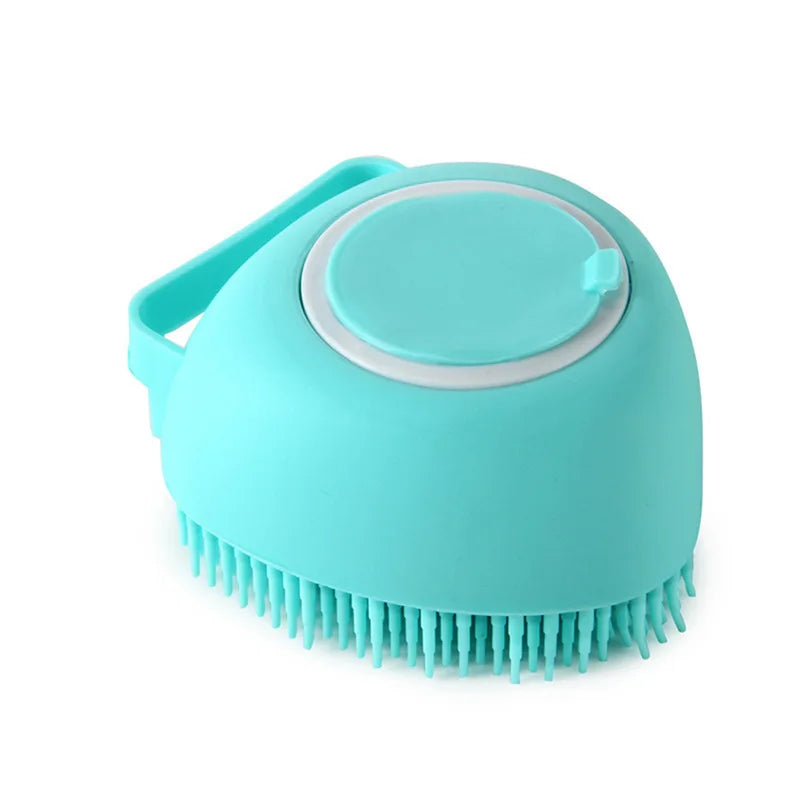 Pet Bath & Massage Brush – Soft Silicone Grooming Brush for Dogs & Cats | PetNestIndia