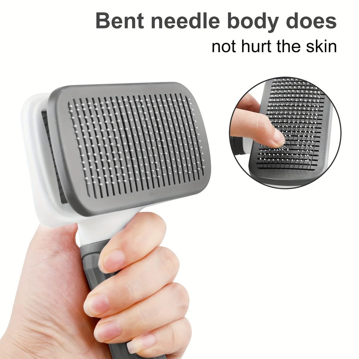 Self-Cleaning Pet Hair Remover Comb – Dog & Cat Slicker Grooming Brush