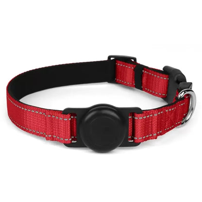 Heavy-Duty Dog Collar with AirTag Holder – Padded & Comfortable Adjustable Collar