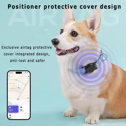 Heavy-Duty Dog Collar with AirTag Holder – Padded & Comfortable Adjustable Collar