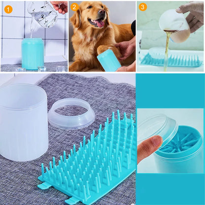 Paw Plunger – Soft Silicone Dog & Cat Paw Cleaner Cup