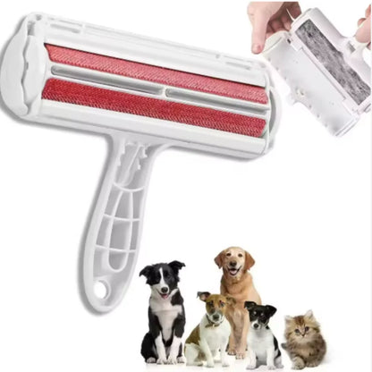 Self-Cleaning Pet Hair Remover Roller – Reusable Dog & Cat Fur Cleaner