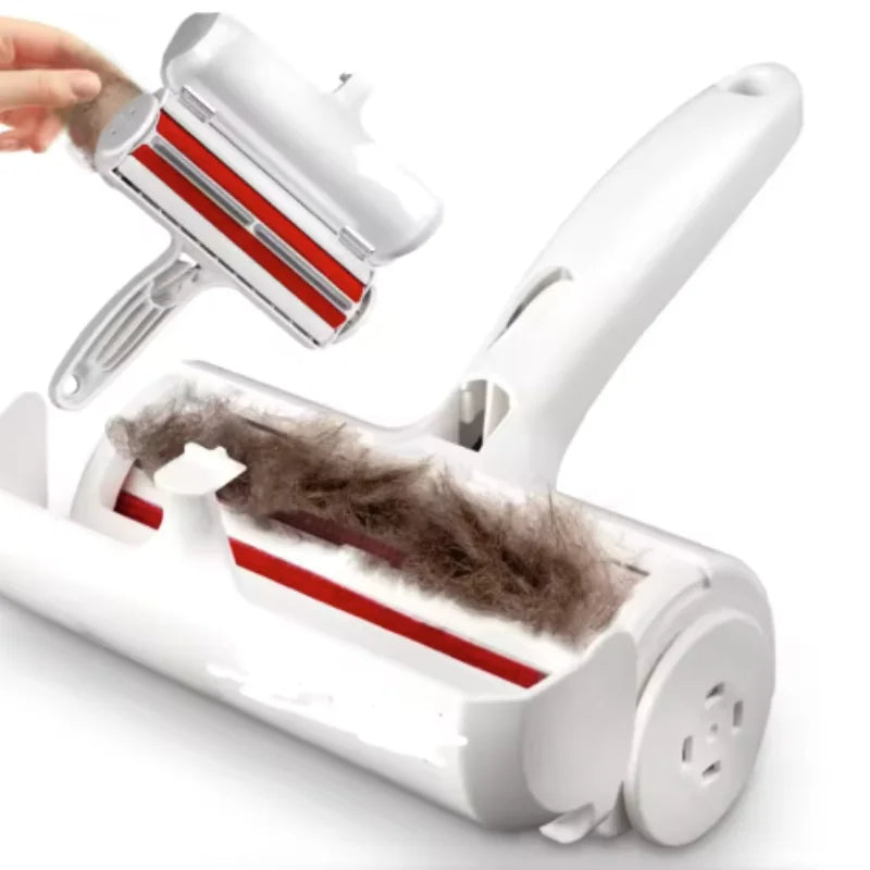 Self-Cleaning Pet Hair Remover Roller – Reusable Dog & Cat Fur Cleaner