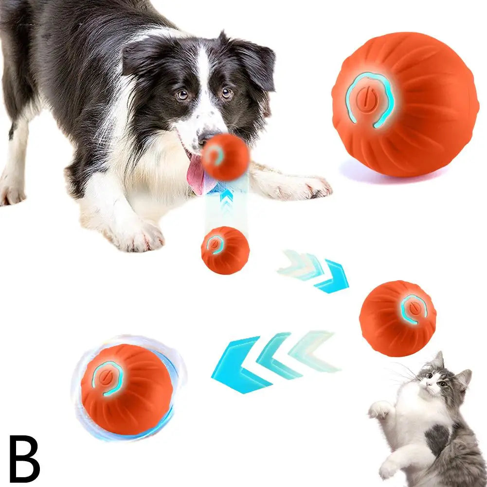 Interactive Motion-Activated Dog & Cat Toy Ball with Rope