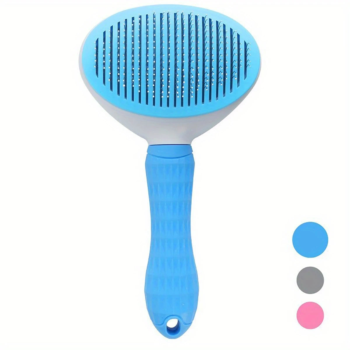 Self-Cleaning Pet Hair Remover Comb – Dog & Cat Slicker Grooming Brush