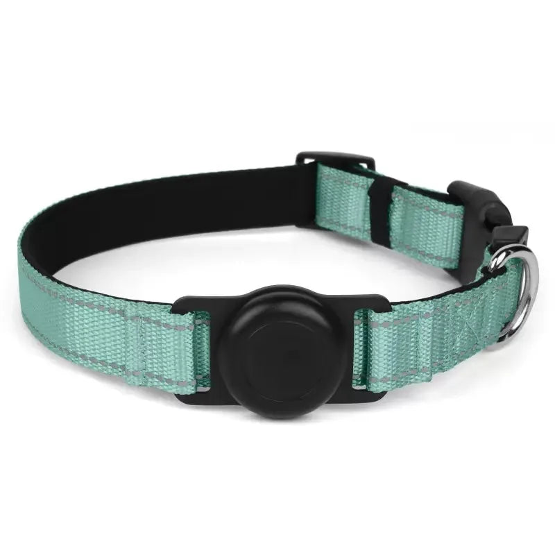 Heavy-Duty Dog Collar with AirTag Holder – Padded & Comfortable Adjustable Collar