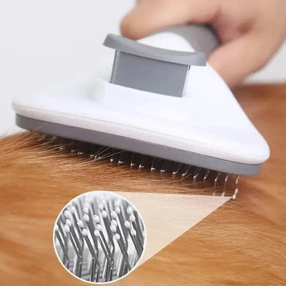 Self-Cleaning Pet Hair Remover Brush for Dogs & Cats | PetNestIndia