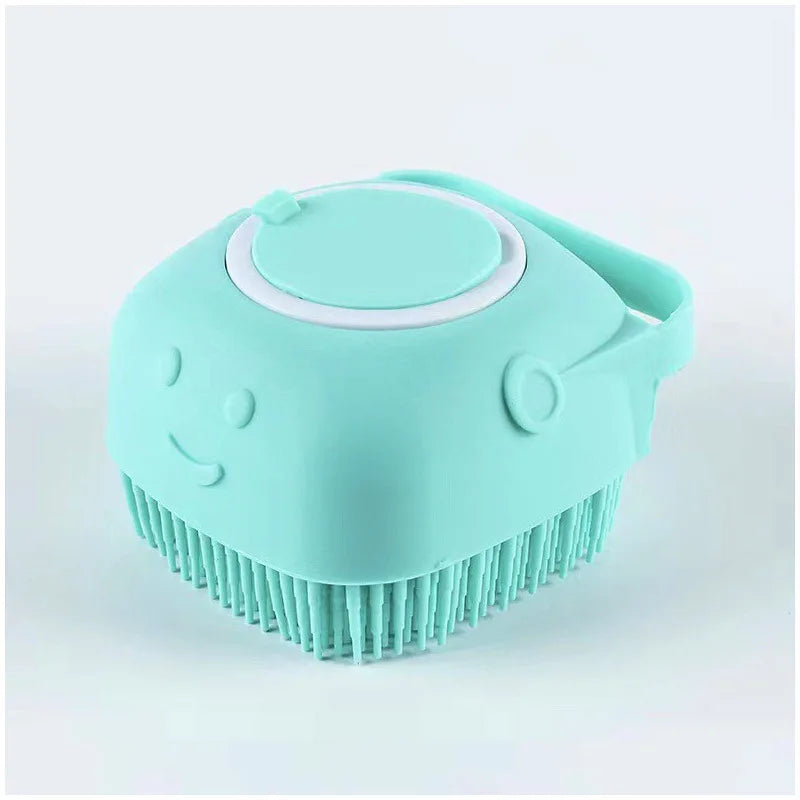 Pet Bath & Massage Brush – Soft Silicone Grooming Brush for Dogs & Cats | PetNestIndia